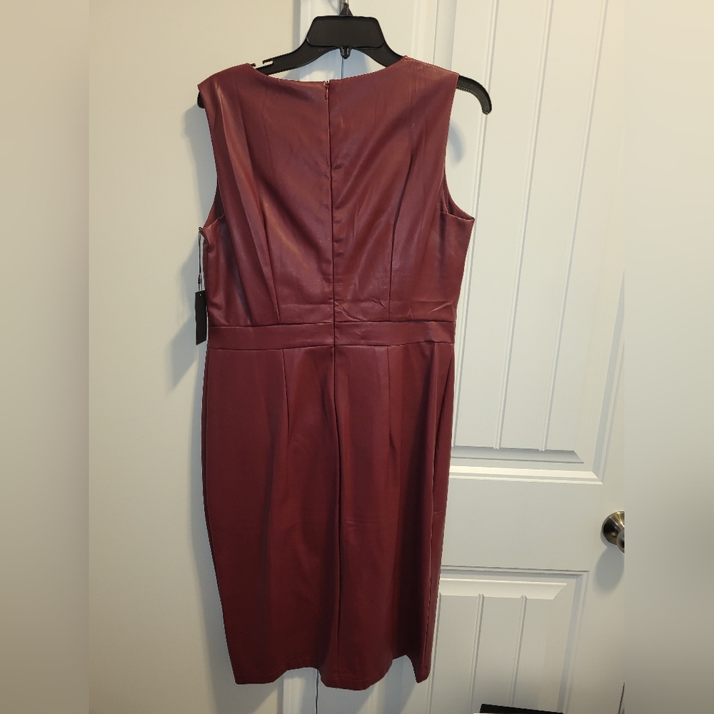 Vegan Leather Dress - Picture 2 of 5